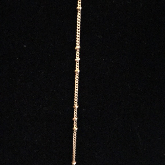 Mauve Crescent Moon Fringe Necklace - Picture 2 of 3